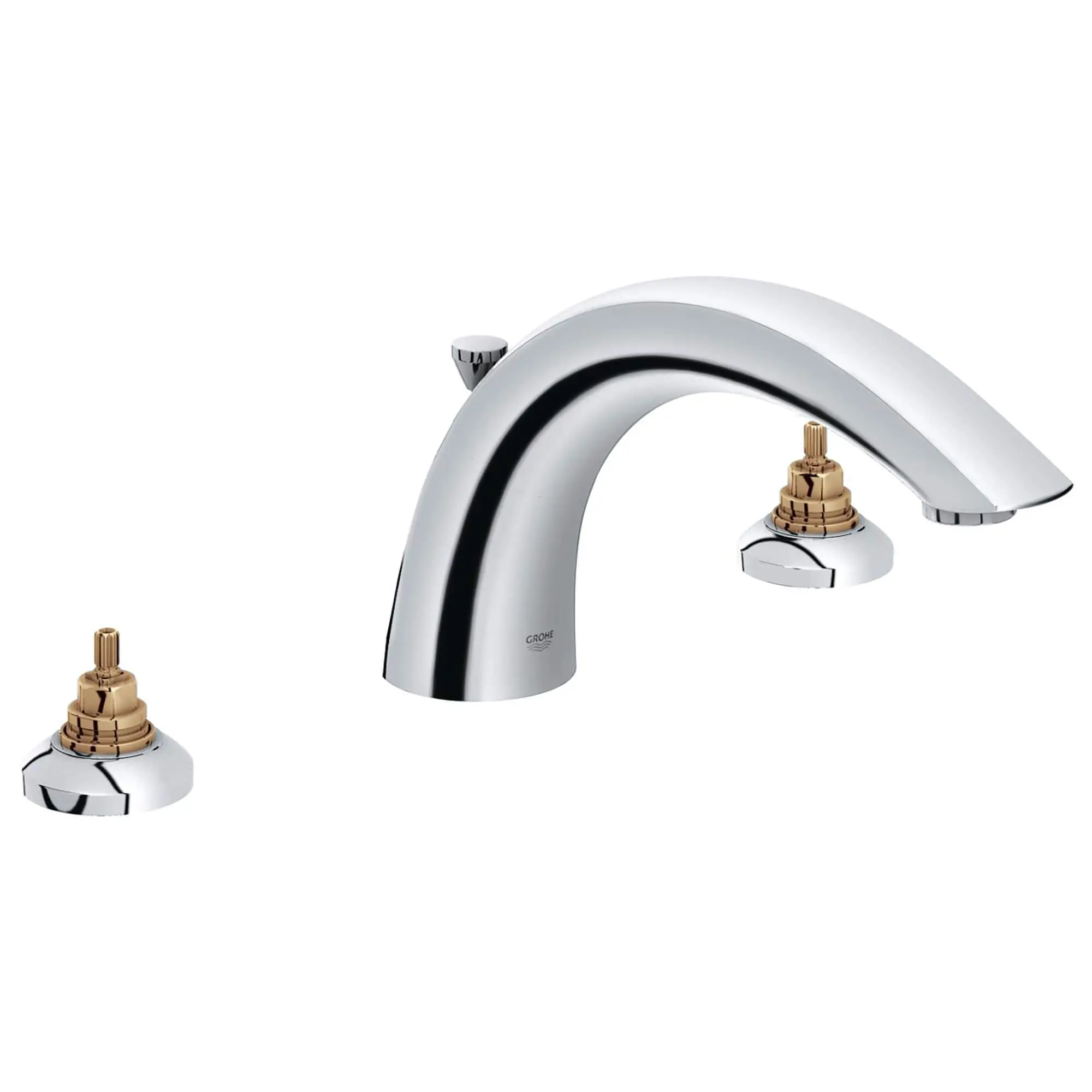 3-Hole 2-Handle Deck Mount Roman Tub Faucet